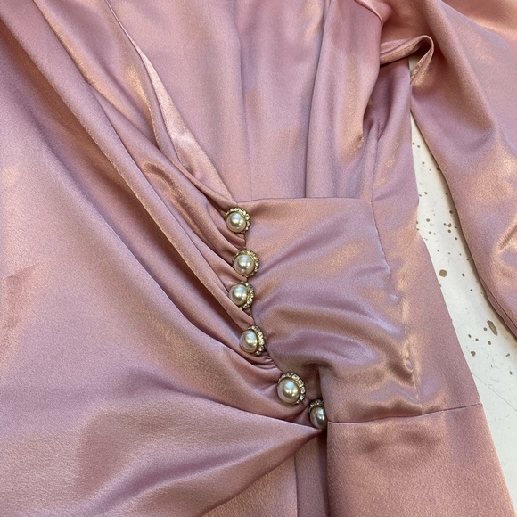 COPY - 70s Vintage Pink gown by “For Bernadette” - Picture 6 of 10